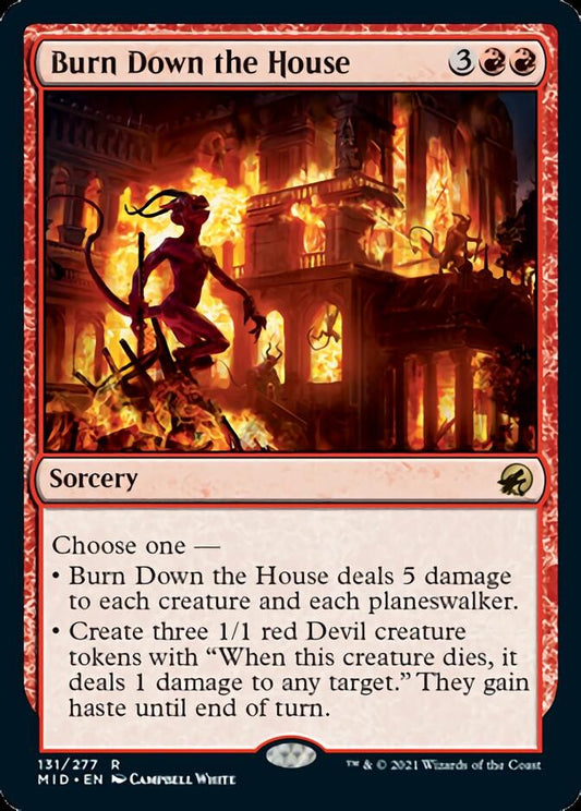Burn Down the House [Innistrad: Midnight Hunt] [Foil]