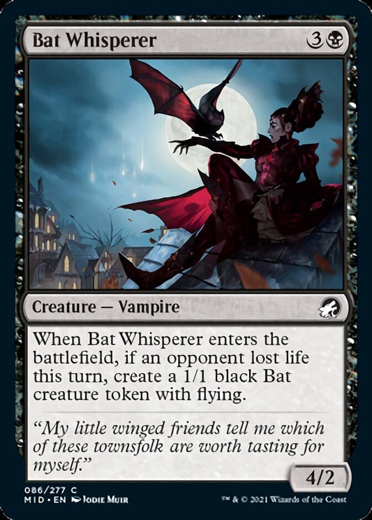 Bat Whisperer [Innistrad: Midnight Hunt] [Foil]