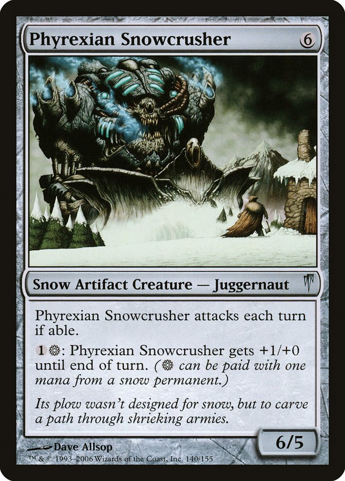 Phyrexian Snowcrusher [Coldsnap] [Foil]