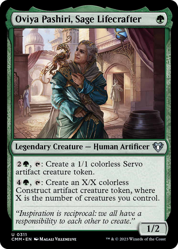 Oviya Pashiri, Sage Lifecrafter [Commander Masters] [Foil]