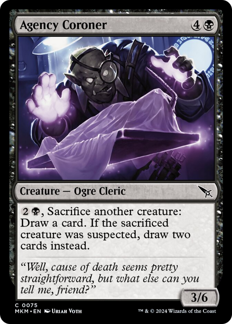 Agency Coroner [Murders at Karlov Manor] [Foil]