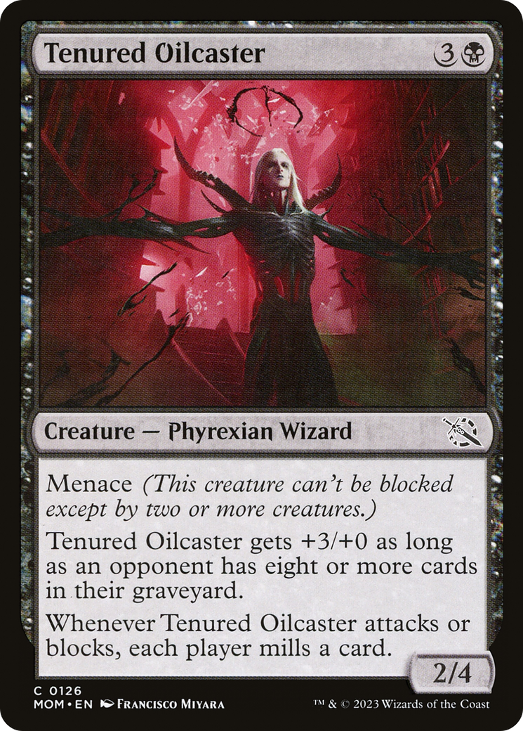 Tenured Oilcaster [March of the Machine] [Foil]