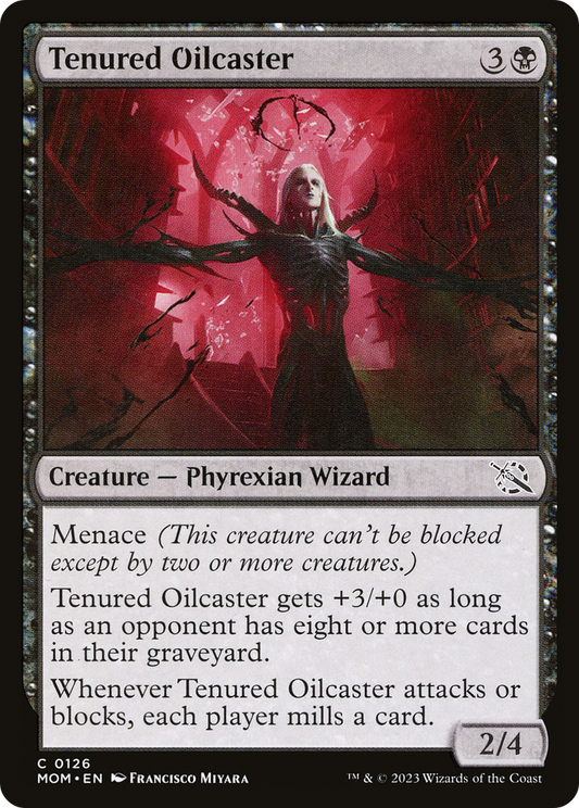 Tenured Oilcaster [March of the Machine] [Foil]