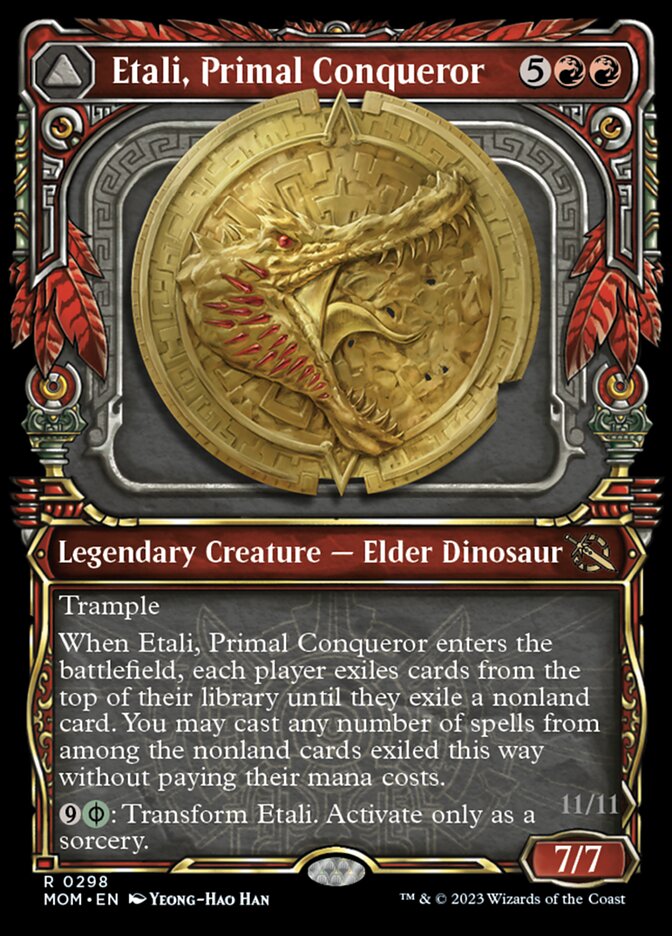 Etali, Primal Conqueror // Etali, Primal Sickness (Showcase Planar Booster Fun) [March of the Machine] [Foil]