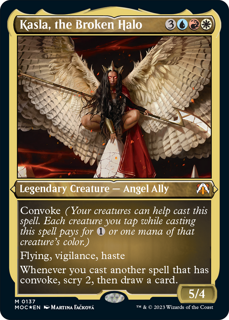 Kasla, the Broken Halo (Display Commander) [March of the Machine Commander] [Foil]