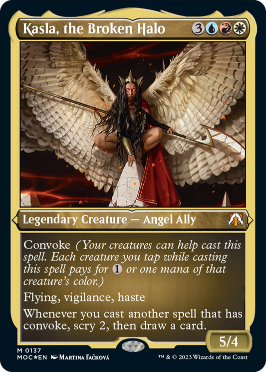 Kasla, the Broken Halo (Display Commander) [March of the Machine Commander] [Foil]