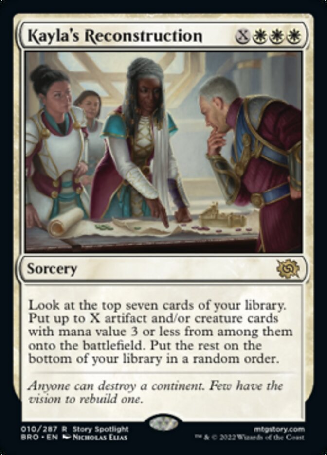 Kayla's Reconstruction [The Brothers' War] [Foil]