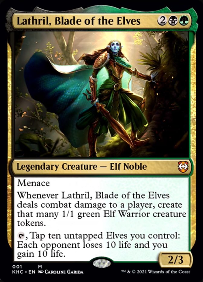 Lathril, Blade of the Elves [Kaldheim Commander] [Foil]