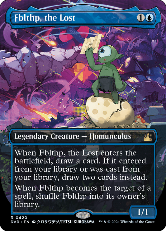 Fblthp, the Lost (Anime Borderless) [Ravnica Remastered] [Foil]