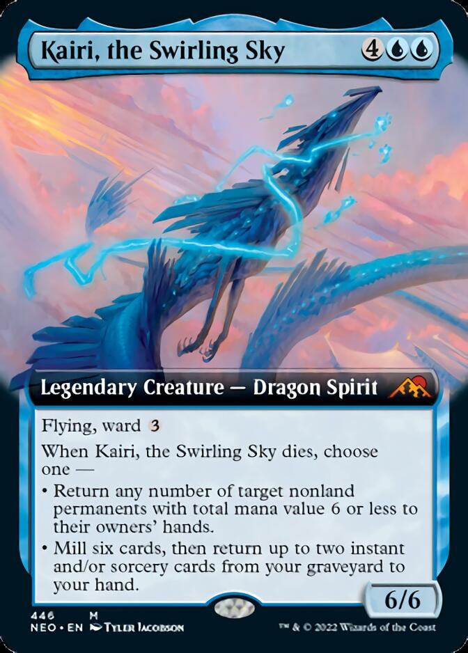 Kairi, the Swirling Sky (Extended Art) [Kamigawa: Neon Dynasty] [Foil]
