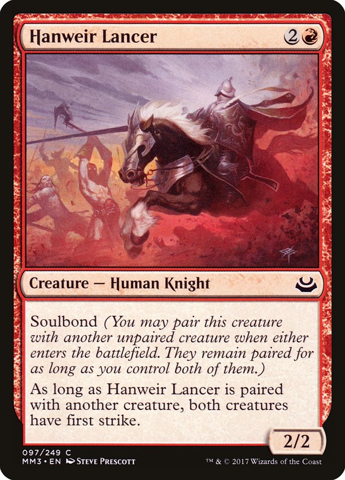 Hanweir Lancer [Modern Masters 2017] [Foil]