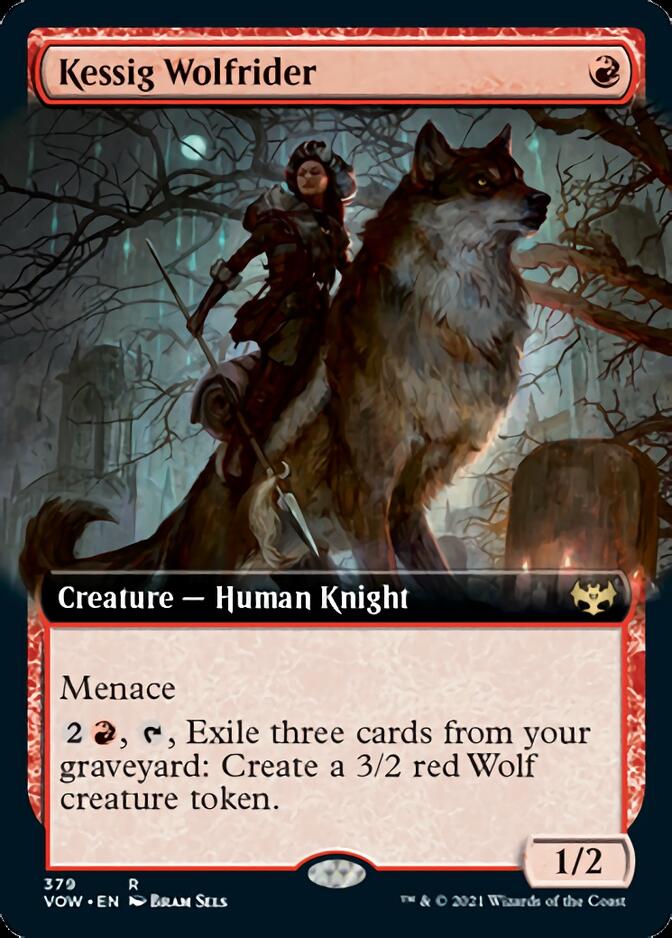 Kessig Wolfrider (Extended Art) [Innistrad: Crimson Vow] [Foil]