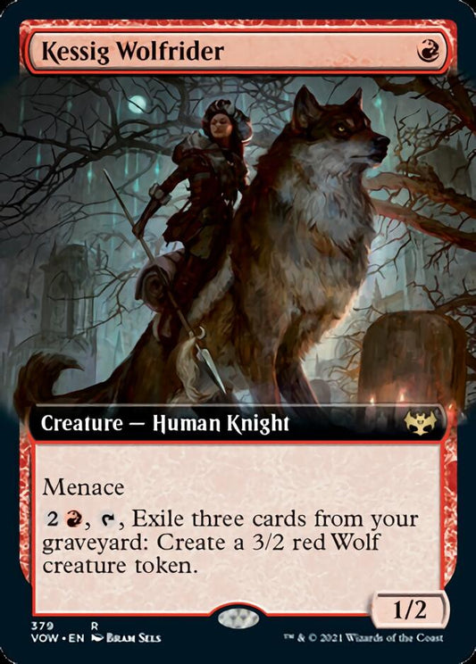 Kessig Wolfrider (Extended Art) [Innistrad: Crimson Vow] [Foil]
