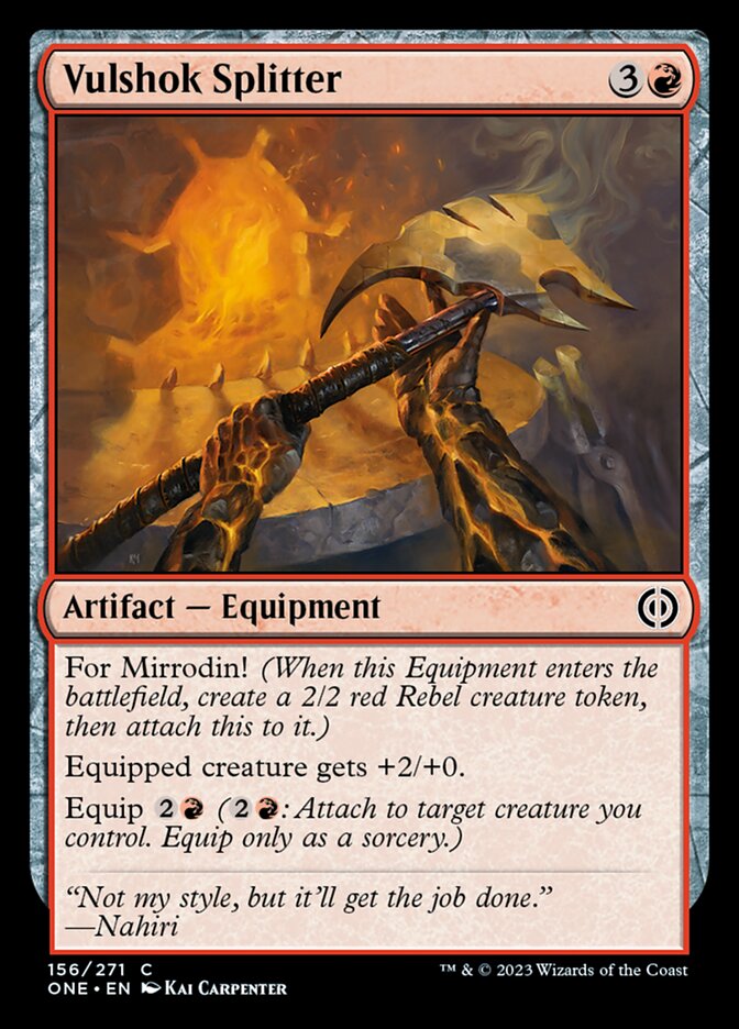 Vulshok Splitter [Phyrexia: All Will Be One] [Foil]
