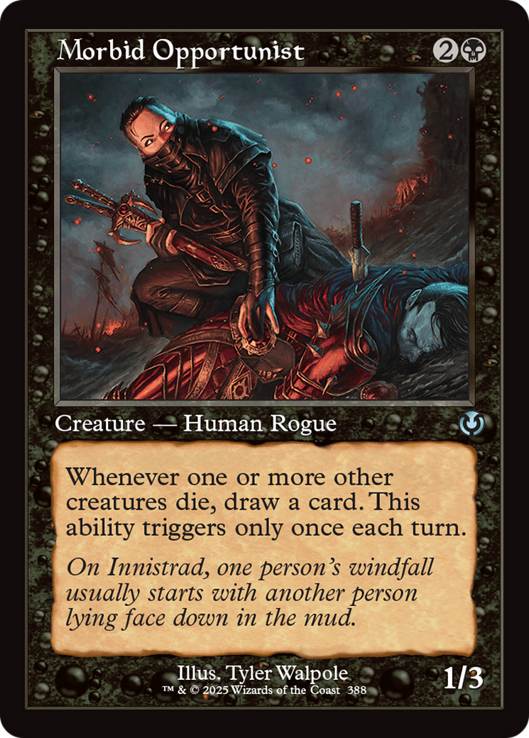 Morbid Opportunist (Retro Frame) [Innistrad Remastered] [Foil]