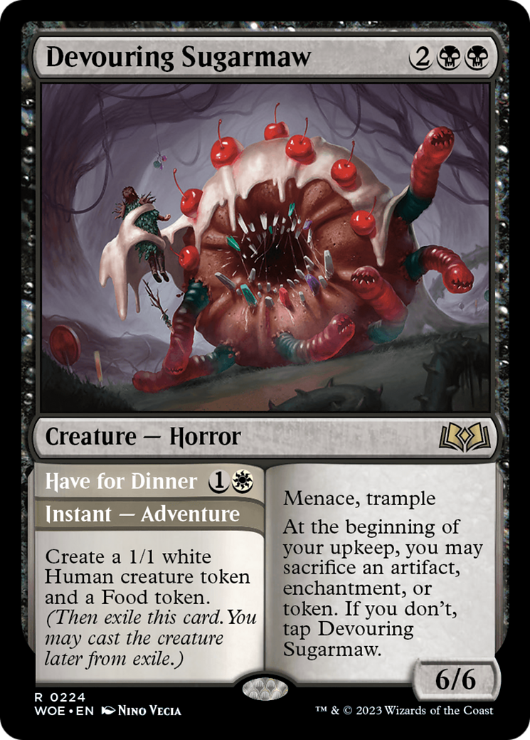 Devouring Sugarmaw // Have For Dinner [Wilds of Eldraine] [Foil]