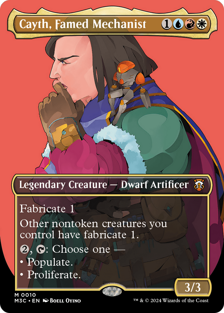 Cayth, Famed Mechanist (Borderless) [Modern Horizons 3 Commander] [Foil]