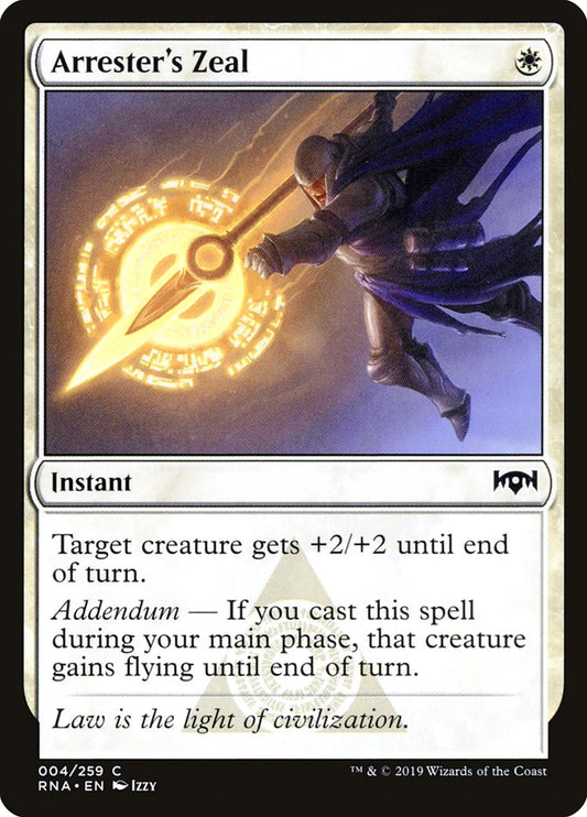 Arrester's Zeal [Ravnica Allegiance] [Foil]