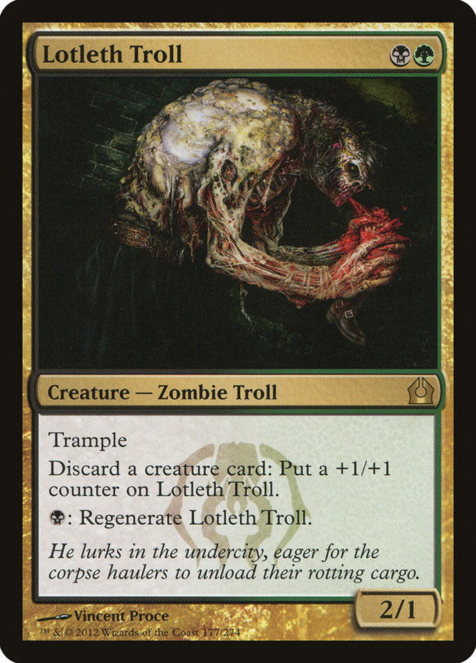 Lotleth Troll [Return to Ravnica] [Foil]