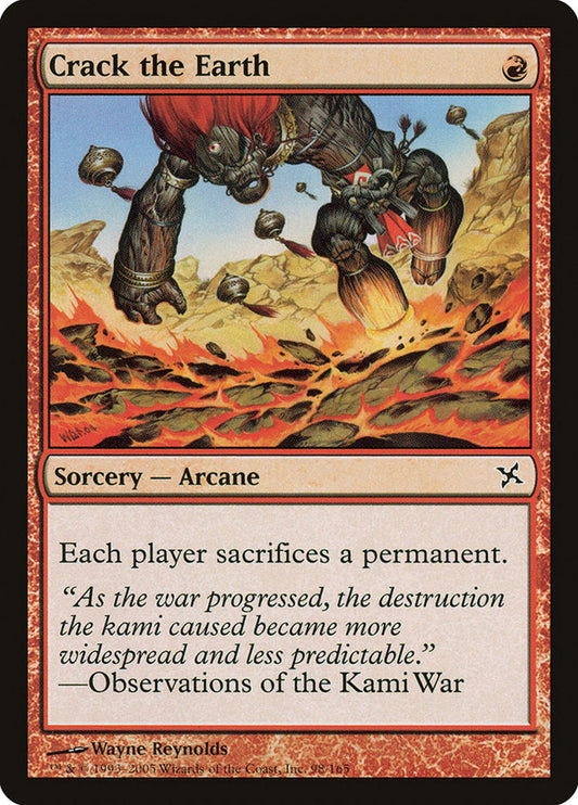 Crack the Earth [Betrayers of Kamigawa] [Foil]