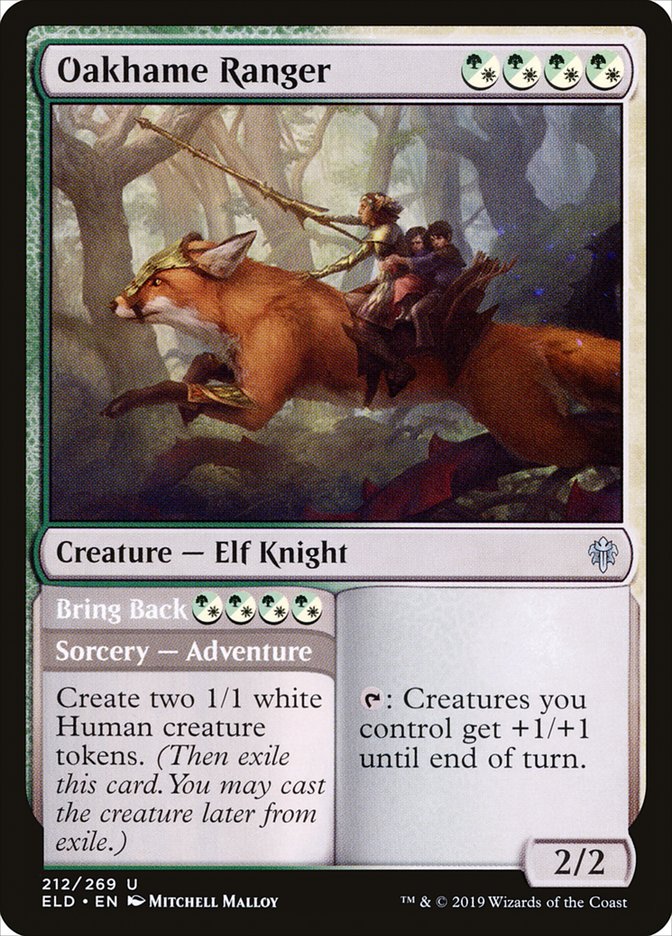 Oakhame Ranger // Bring Back [Throne of Eldraine] [Foil]
