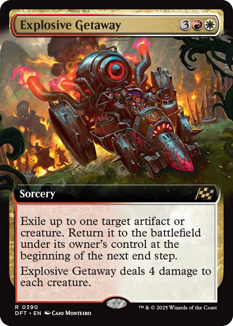 Explosive Getaway (Extended Art) [Aetherdrift] [Foil]