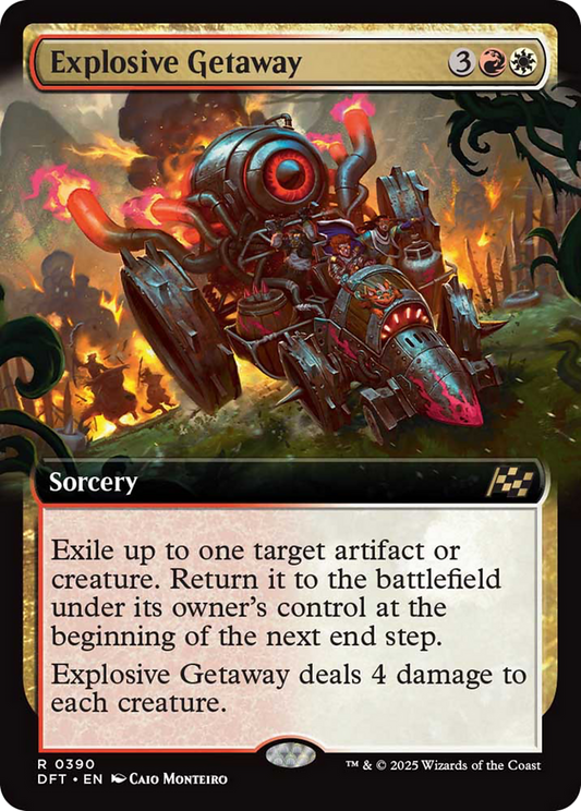 Explosive Getaway (Extended Art) [Aetherdrift] [Foil]