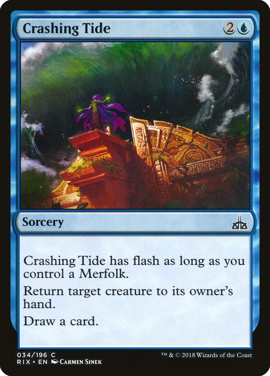 Crashing Tide [Rivals of Ixalan] [Foil]