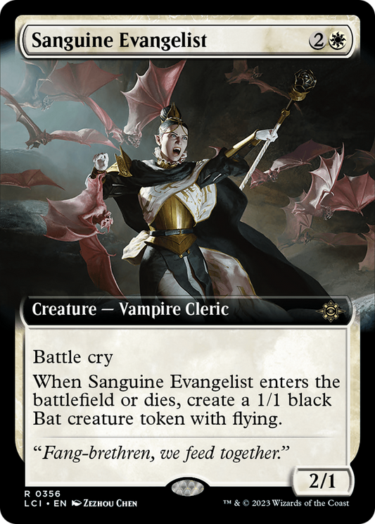 Sanguine Evangelist (Extended Art) [The Lost Caverns of Ixalan] [Foil]