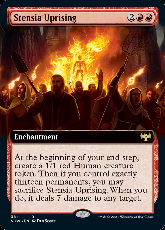 Stensia Uprising (Extended Art) [Innistrad: Crimson Vow] [Foil]