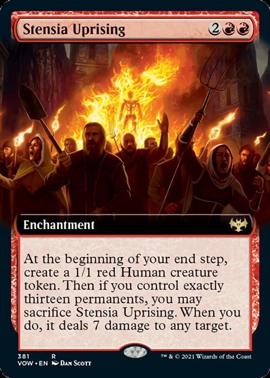 Stensia Uprising (Extended Art) [Innistrad: Crimson Vow] [Foil]