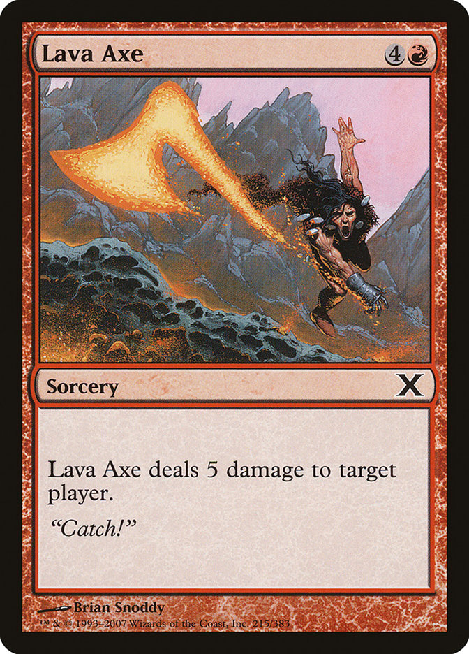 Lava Axe [Tenth Edition] [Foil]