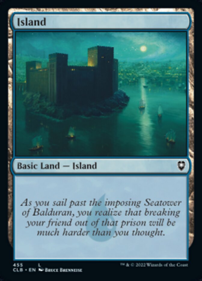 Island (455) [Commander Legends: Battle for Baldur's Gate] [Foil]