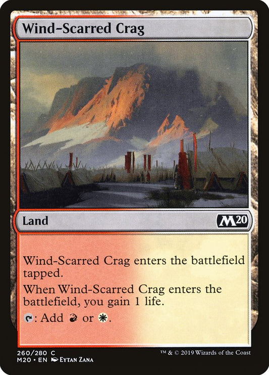 Wind-Scarred Crag [Core Set 2020] [Foil]