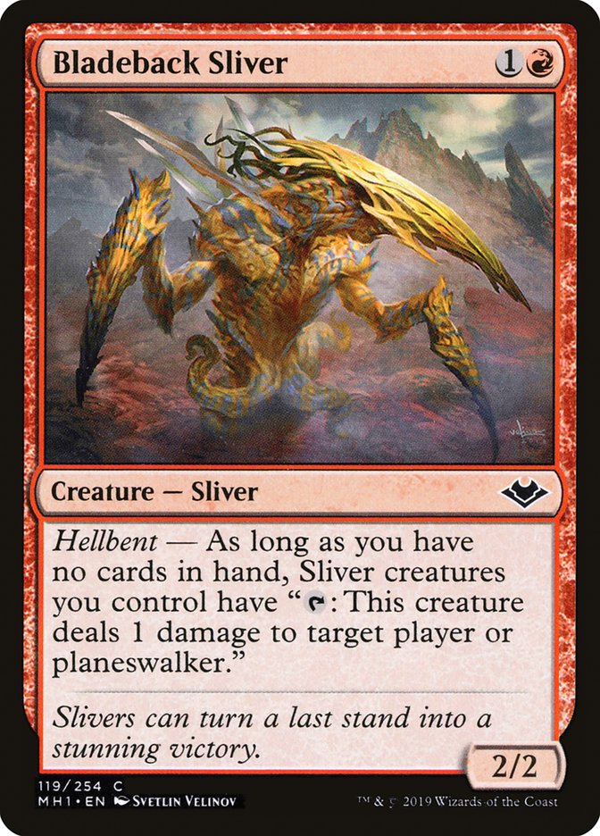 Bladeback Sliver [Modern Horizons] [Foil]