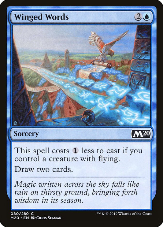Winged Words [Core Set 2020] [Foil]