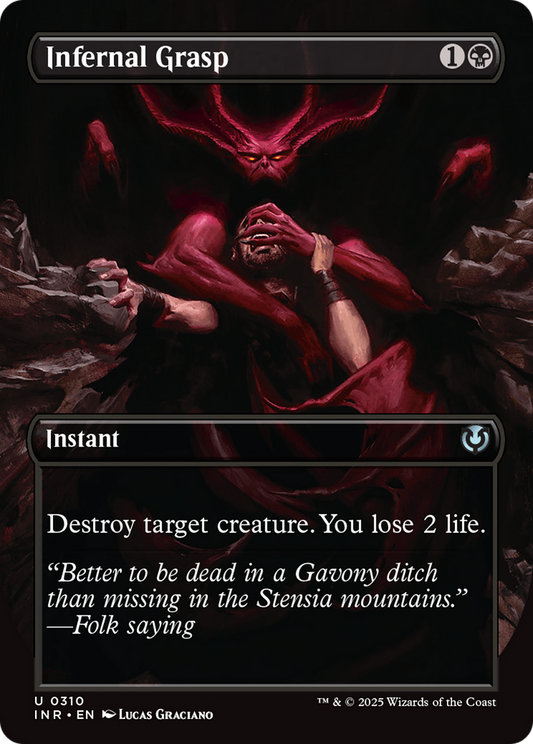 Infernal Grasp (Borderless) [Innistrad Remastered] [Foil]