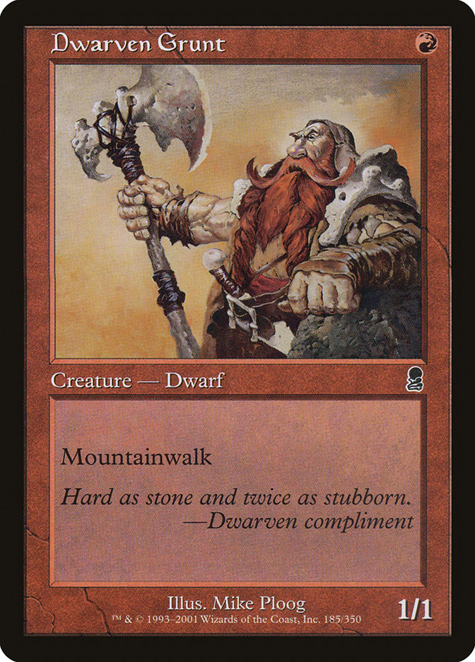 Dwarven Grunt [Odyssey] [Foil]