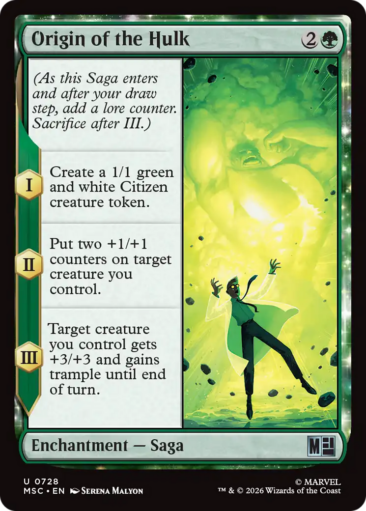 Origin of the Hulk [Marvel Super Heroes Commander]