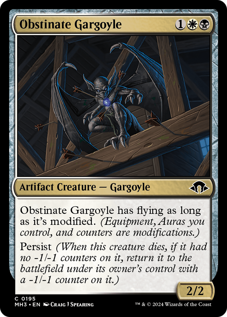 Obstinate Gargoyle [Modern Horizons 3] [Foil]