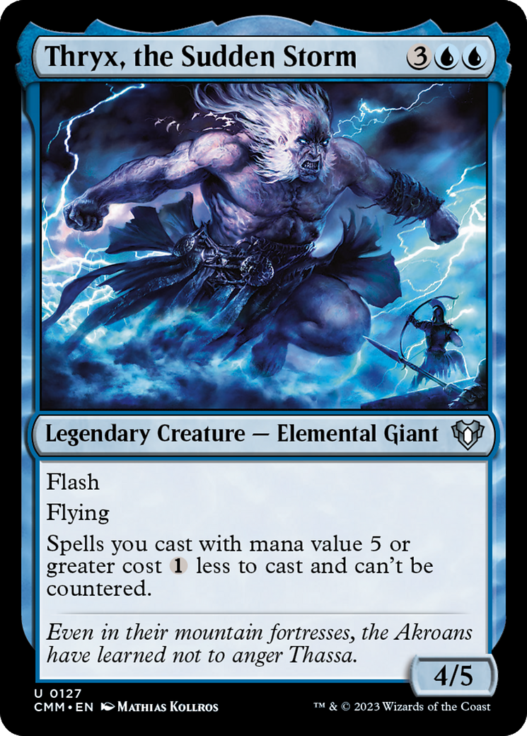 Thryx, the Sudden Storm [Commander Masters] [Foil]