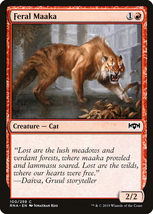 Feral Maaka [Ravnica Allegiance] [Foil]