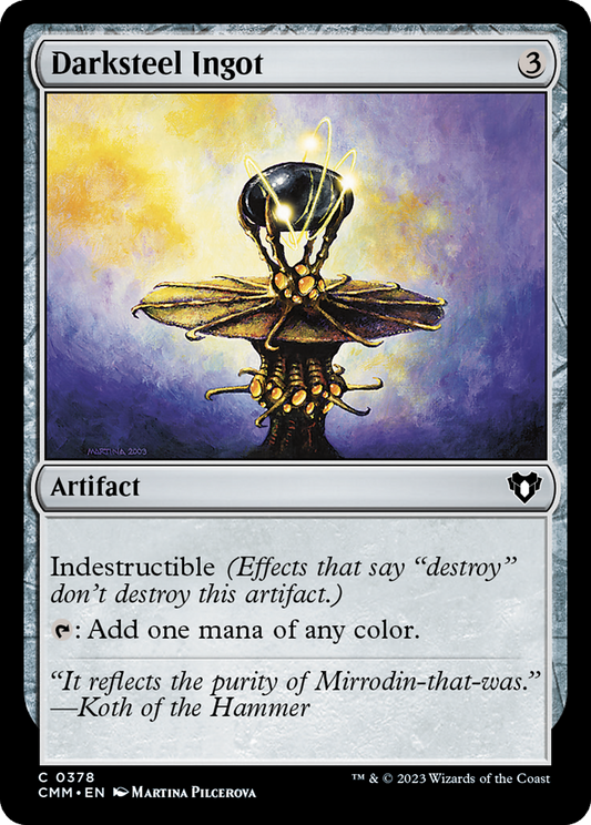 Darksteel Ingot [Commander Masters] [Foil]