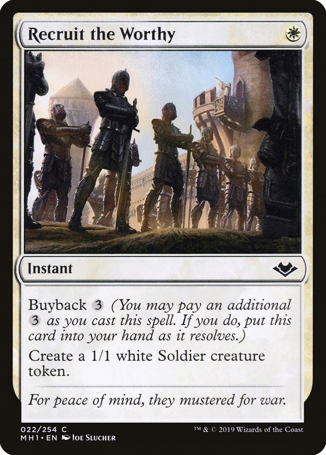 Recruit the Worthy [Modern Horizons] [Foil]