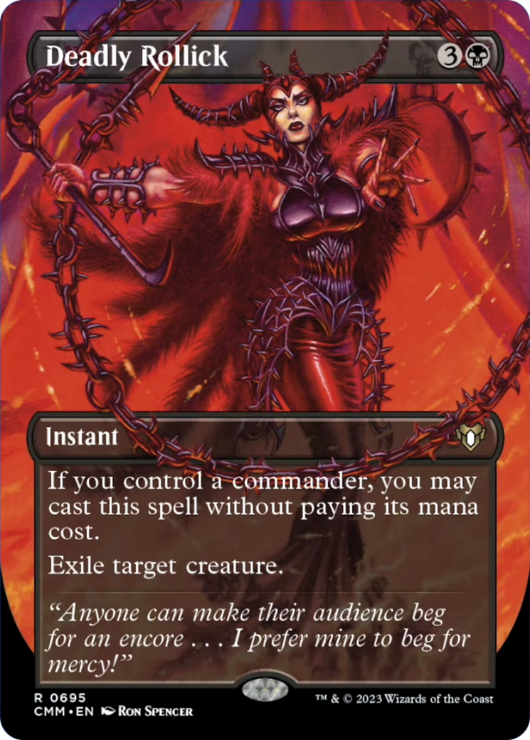 Deadly Rollick (Borderless Alternate Art) [Commander Masters] [Foil]