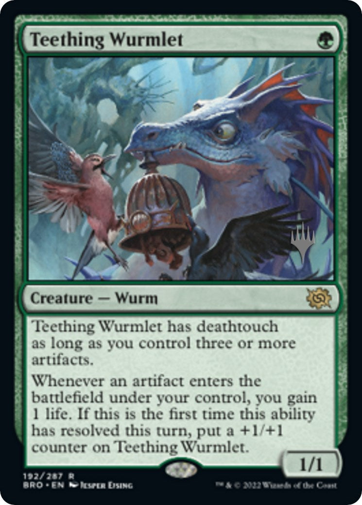 Teething Wurmlet (Promo Pack) [The Brothers' War Promos] [Foil]
