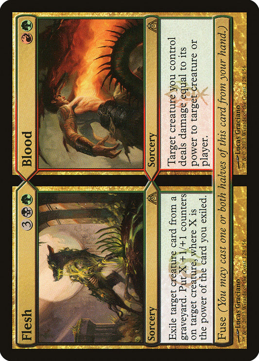 Flesh // Blood [Dragon's Maze] [Foil]