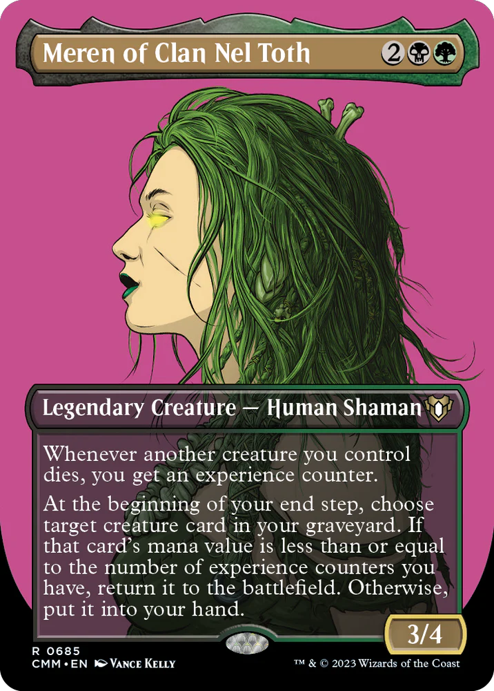 Meren of Clan Nel Toth (Borderless Textured Foil Frame Break) [Commander Masters]