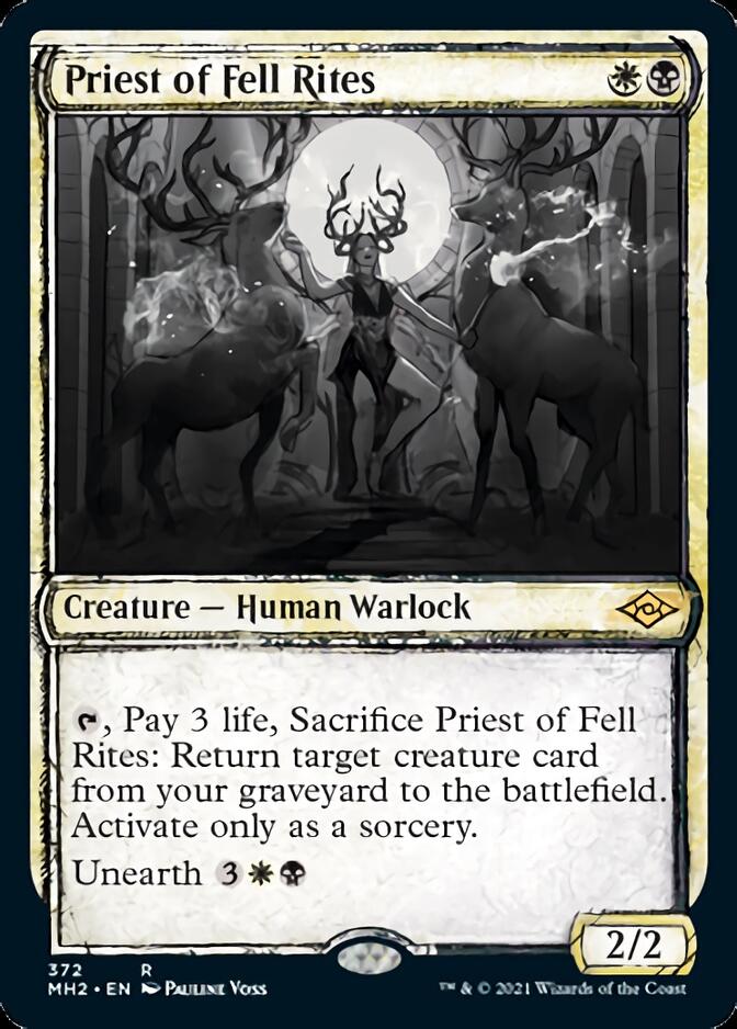 Priest of Fell Rites (Sketch) [Modern Horizons 2] [Foil]
