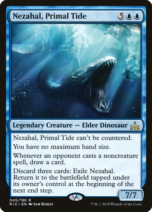 Nezahal, Primal Tide [Rivals of Ixalan] [Foil]